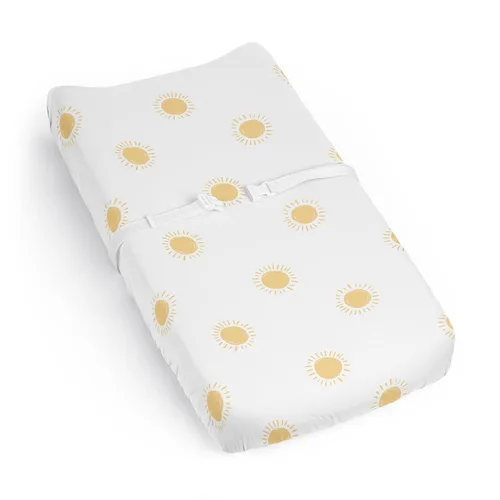 Vista 11 de Sweet Jojo Designs Funda para cambiador de bebé (flores de ciervos del bosque) para niñas, fundas para cambiar pañales para bebés/recién nacidos