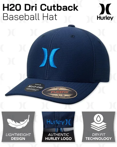 Vista 2 de Hurley H2O Dri Cutback - Sombrero de béisbol curvado para hombre Mapa