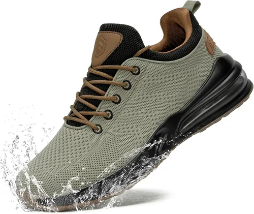 Vista 7 de LARNMERN Zapatillas de trabajo antideslizantes para hombre, resistentes al agua, para servicio de alimentos, zapatos trabajo antideslizantes