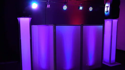 Vista 10 de Rockville Batería PAR 50 18W LED DMX Wash Up-Light, batería recargable, control remoto, mezcla de colores RGB, activada por sonido, para DJs