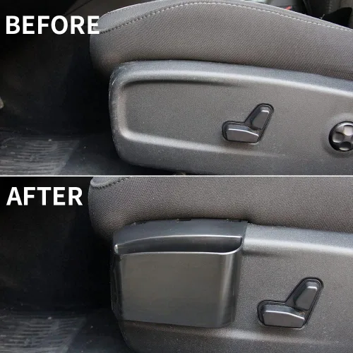 Vista 5 de Caja de almacenamiento negra para asiento del conductor, accesorios para Dodge Charger 2015-2021