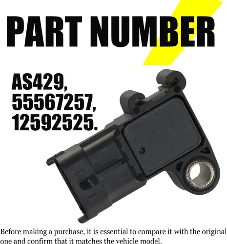 Vista 5 de 55567257 AS429 Sensor absoluto del colector de mapas compatible con Buick Encore 2013-2021, Chevy Cruze 2011-2017, Chevy Sonic 2012-2020, Chevy Trax