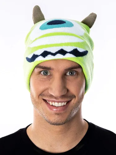 Vista 4 de Disney Monsters Inc. Mike Wazowski - Gorro bordado de personajes, Mike Wazowski