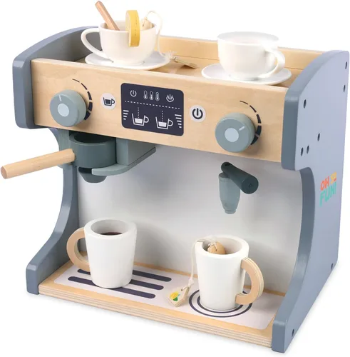 Vista 4 de MindWare Oh So Fun! Rise & Shine Coffee Café y juego de té para niños de 3 años en adelante