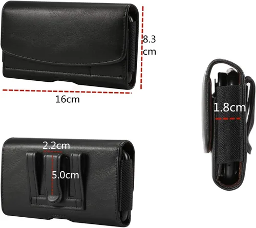 Vista 3 de Funda horizontal para teléfono celular con clip para cinturón para Samsung Galaxy S24 Plus/S22 Plus/S20 FE/ S23 Plus/S23 FE A15 A52 A53 A33 A33 A35