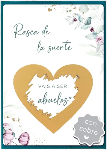 Vista 14 de JoliCoon - Tarjeta rasca para anuncio de embarazo, con sobre Papel de diseño de 12.35 oz/m², acabado UV táctil, papelería premium
