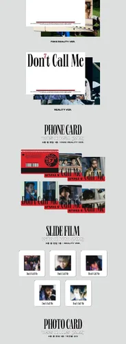 Vista 5 de Shinee Don't Call Me 7th Album Photobook Versión Reality Cover CD+1p Póster Plegable En Paquete+88p PhotoBook+Letra Paper+1p Post+PhoneCard