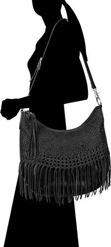 Vista 4 de Frye Melissa Woven Large Scooped Hobo