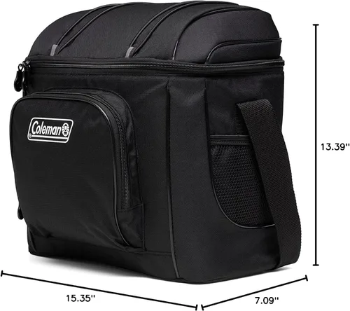 Vista 6 de Coleman Chiller Insulated Soft Cooler, Leakproof 9/16/30 Can Cooler with 12+ Hour Ice Retention, Made with Recycled Materials, Great for Lunch