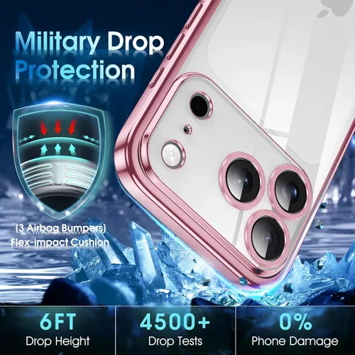 Vista 88 de Supdeal Funda cristalina transparente para iPhone 11, [No se amarillea] [Protección de la cámara] [Probado contra caídas de grado militar] Funda