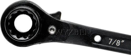 Vista 5 de Llave de trinquete de doble zócalo de 3/4 "x 7/8" para alineación de agujeros de perno, montaje de acero, ferroviario, acero estructural y trabajo