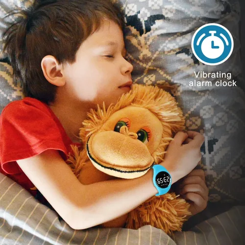 Vista 3 de Reloj deportivo digital para niñas y niños, monitor de actividad física con reloj despertador, cronómetro, relojes impermeables sin aplicación