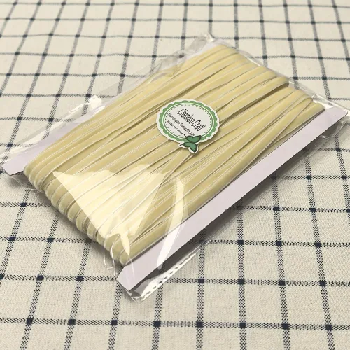 Vista 5 de Chenkou Craft Cinta de Terciopelo Beige 25 Yardas 1/4" Lotes a Granel (Beige, 1/4"(6mm))