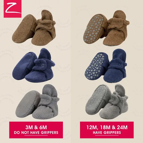 Vista 2 de Zutano - Botines de forro polar unisex para recién nacidos y bebés