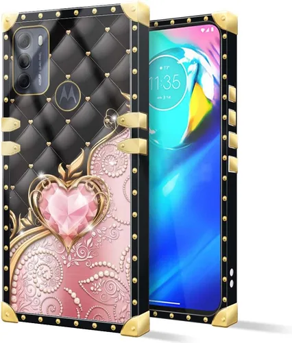 Vista 6 de Funda compatible con Motorola Moto G Power 2022, J Crown Queen con estampado de leopardo de lujo, elegante, suave, TPU a prueba de golpes
