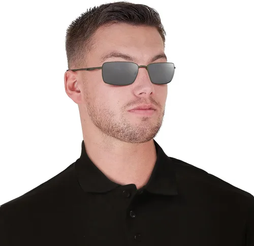 Vista 6 de Oakley Men's OO4075 Square Wire Rectangular Metal Sunglasses