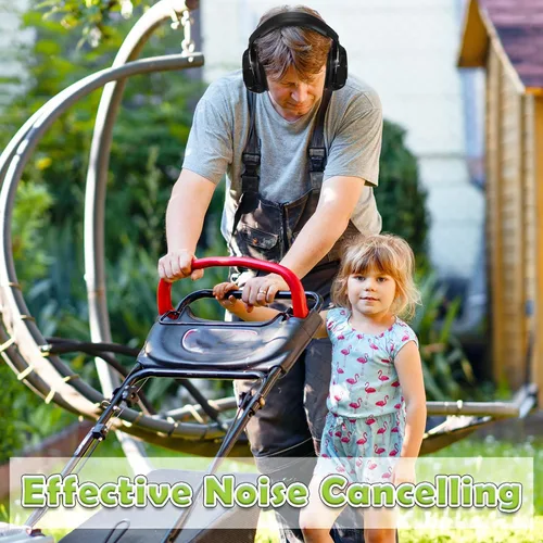Vista 5 de Yunsailing 4 unids Nrr 28db Reducción de ruido Protección auditiva Orejeras Orejeras Plegables Auriculares para Disparar