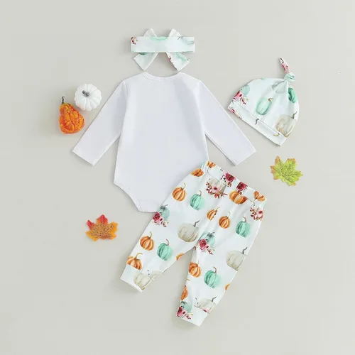 Vista 3 de FIOMVA My First Christmas Outfits - Conjunto de mameluco para bebé recién nacido, niña, niño, automóvil, árbol de Navidad, mameluco+pantalones