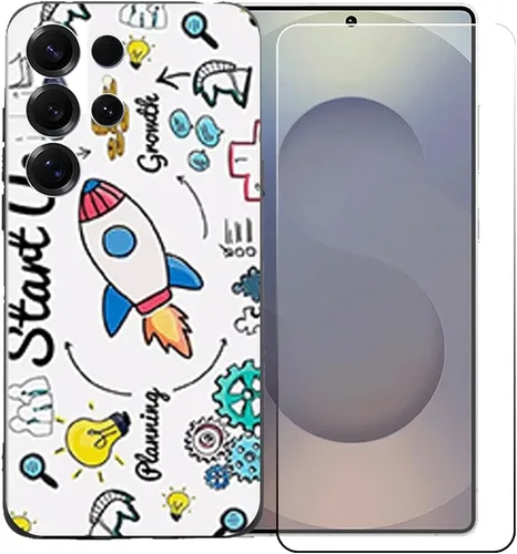 Vista 13 de OYLLM10 - Funda de TPU para Echoamo C25 Ultra + HD de vidrio templado, carcasa de silicona para parachoques trasero, 9 dureza, antiarañazos