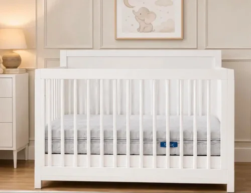 Vista 2 de Colchón para cuna Moonlight Slumber Air – Colchón para bebés y niños pequeños, lavable, de doble cara con diseño de núcleo abierto, sin espuma