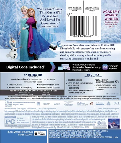 Vista 2 de Frozen Feature 4K UHD