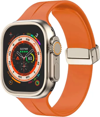 Vista 8 de Correa magnética compatible con Apple Watch Band 1.929 in 1.772 in 1.732 in 1.654 in 1.614 in 1.575 in 1.496 in hombres mujeres correa deportiva