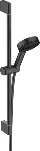 Vista 13 de hansgrohe Pulsify S Ducha de mano de 12 pulgadas con 1 chorro, barra deslizante y manguera PowderRain, Lluvia Intensa, Masaje Pulsante en níquel