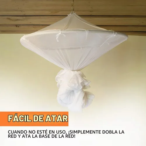 Vista 7 de MEKKAPRO Mosquitera extragrande King, hecha para King Queen y Twin, mosquitera para cama Cortinas de dosel de cama, mosquitera blanca