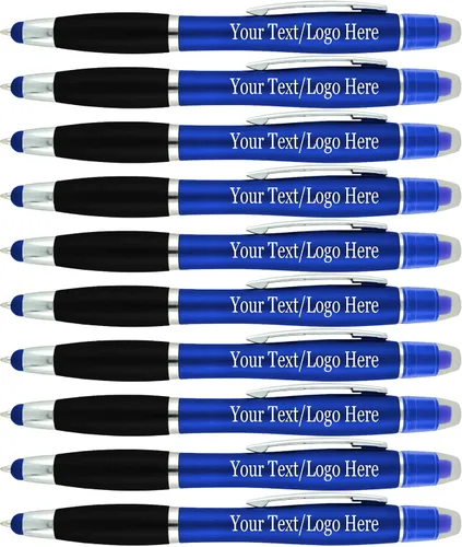 Vista 10 de SyPen Bolígrafos personalizados con resaltador de gel y lápiz capacitivo, paquete de 200 unidades, impresión a granel, resaltador bíblico de 3