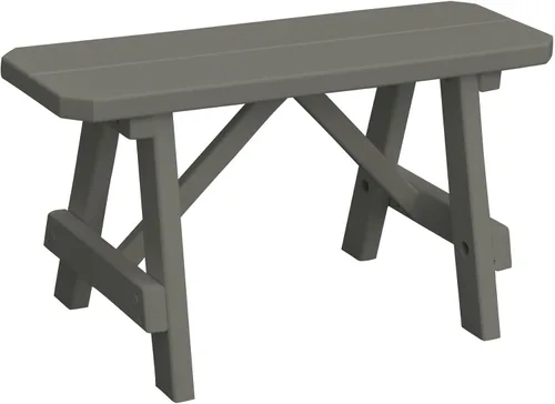 Vista 53 de Furniture Barn USA Pine - Banco tradicional de 2 pies, color negro
