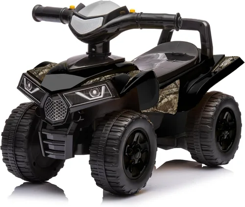 Vista 5 de [Usado] Best Ride On Cars Quad Push Car, ligero pie a piso para niños pequeños Negro