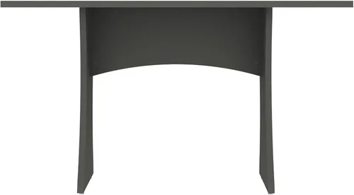 Vista 6 de Manhattan Comfort Coney - Mesa de comedor rectangular para 6 personas con patas de metal ajustables, superficie resistente y elegante silueta
