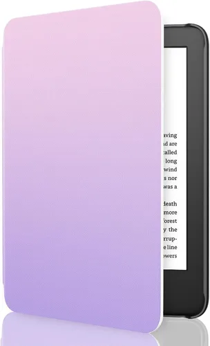 Vista 28 de MoKo Funda compatible con Kindle Basic de 11.ª generación 2024/2022 de 6 2-Flores de albaricoque.