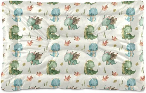 Vista 24 de Almohadilla de cama para mascotas con estampado de vaca 3D, tapete suave para cama de perro con parte inferior antideslizante, almohadilla de jaula