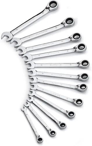 Vista 2 de FLZOSPER Llave métrica reversible de 0.315 in, llave combinada de trinquete reversible de 72 dientes