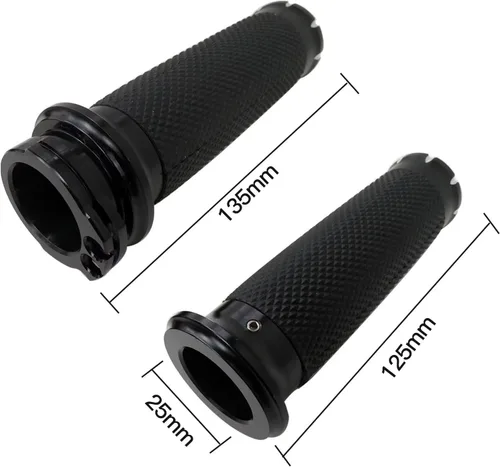 Vista 2 de 1 par de empuñaduras de motocicleta de 1 pulgada para Harley Davidson Sportster 883 Super Low XL883L 2011-2014, 2016