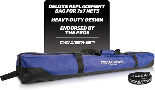 Vista 9 de PowerNet 7x7 FT Baseball & Softball Net Replacement Parts, Replace 7x7 FT Frame, Net Only or Carry Bag, Metal Frame and Fiberglass Poles, Durable