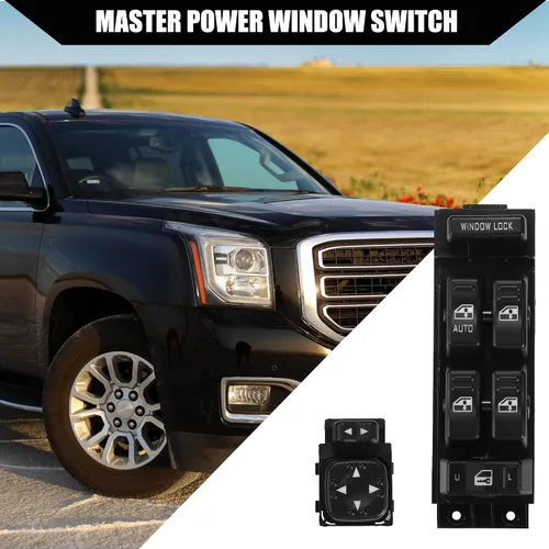 Vista 3 de No.15720127 Interruptor de control de ventana de coche y botón de interruptor de espejo eléctrico para Chevrolet Avalanche Silverado Suburban/lado