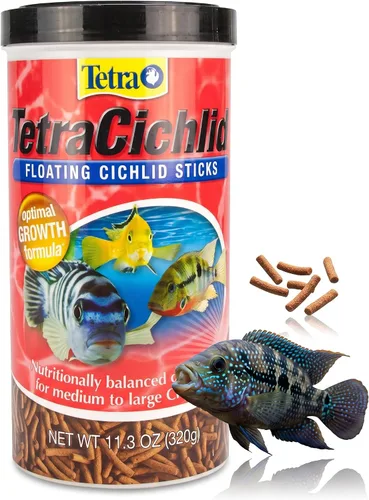 Vista 16 de TetraCichlid Palitos Flotantes para Cíclidos 5.65 Onzas, Dieta Nutricionalmente Equilibrada