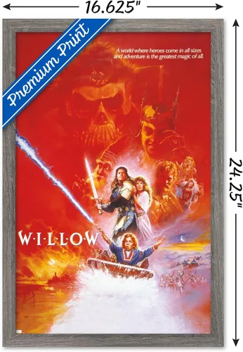 Vista 3 de Trends International Willow - Póster de pared de una hoja, 22.4 pulgadas de largo x 14.7 pulgadas, versión enmarcada de madera de granero