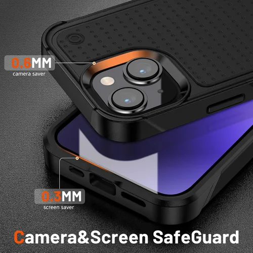 Vista 243 de Jeylly Funda para iPhone SE/Funda para iPhone 5S, Exterior de Plástico Duro que Absorbe Golpes + Interior de Silicona de Goma Defensor contra