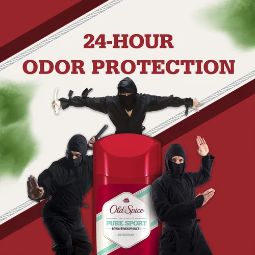 Vista 7 de Desodorante Old Spice para hombres, aroma deportivo puro, alta resistencia, Pure Sport Desodorante, 3