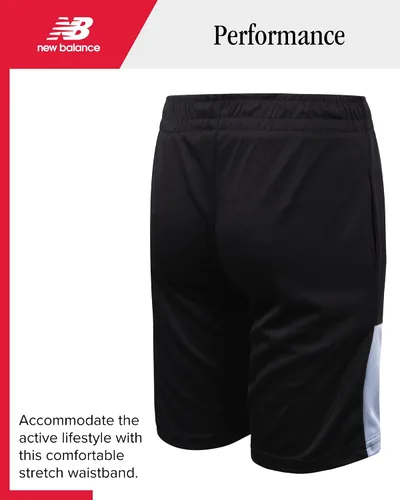 Vista 6 de New Balance Conjunto de pantalones cortos activos para niños, camiseta sin mangas de 3 piezas, camiseta de manga corta, pantalones cortos atléticos