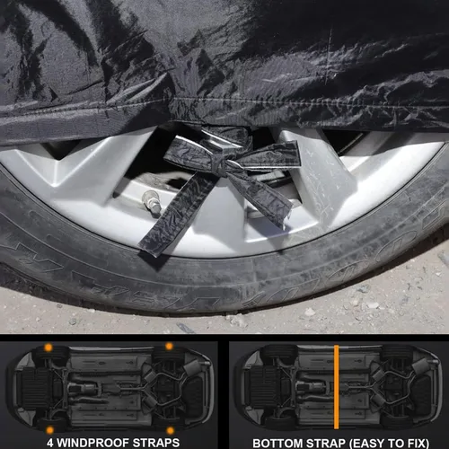 Vista 6 de Car Cover Compatible with Vauxhall Zafira Life S, Outdoor Full Car Cover Breathable and Dustproof Windproof, Car Cover for Automobiles Protection