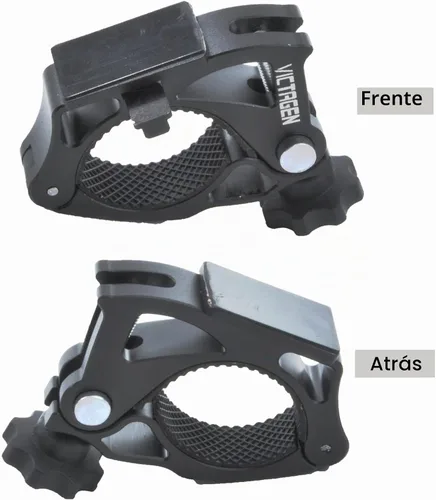 Vista 2 de Soporte de bicicleta de repuesto para luz de bicicleta, soporte de aluminio para luces de bicicleta, soporte universal para faros delanteros 1