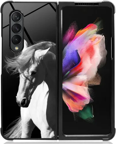 Vista 8 de DAIZAG Funda compatible con Samsung Galaxy Z Fold 3 5G, protección completa, a prueba de golpes, antiarañazos, funda de poliuretano termoplástico
