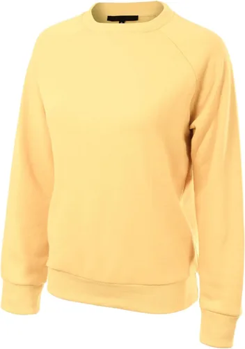 Vista 96 de MixMatchy Sudadera básica suave y cómoda de forro polar con cuello redondo para mujer