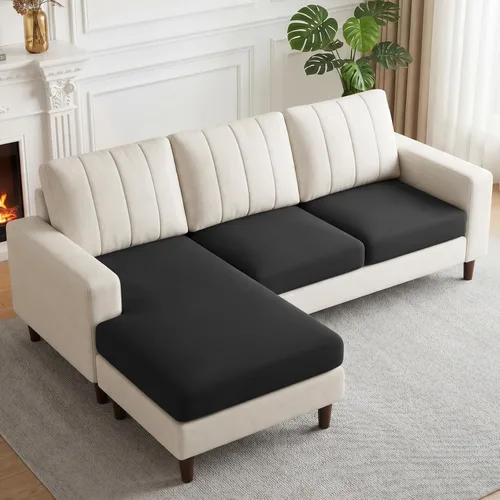 Vista 40 de KinCam - Fundas elásticas para cojines de sofá, fundas seccional para sofá en forma de L, fundas lavables para sofá, fundas para sofá