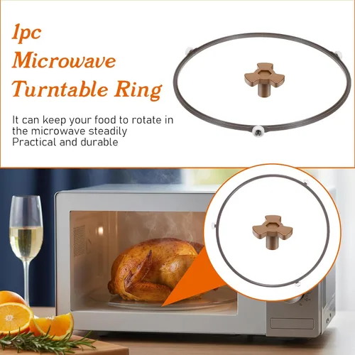 Vista 6 de 2 anillos de rodillo para microondas, anillo de rodillo de microondas de 8.74 pulgadas de repuesto para bandeja de vidrio, corrige tocadiscos