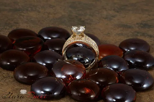 Vista 7 de Clara Pucci Juego de anillos de compromiso de boda de 210 quilates con diamantes de imitación de corte redondo y circonita cúbica de oro blanco